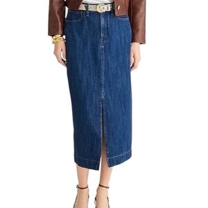 J. Crew Denim Midi Skirt Size 29